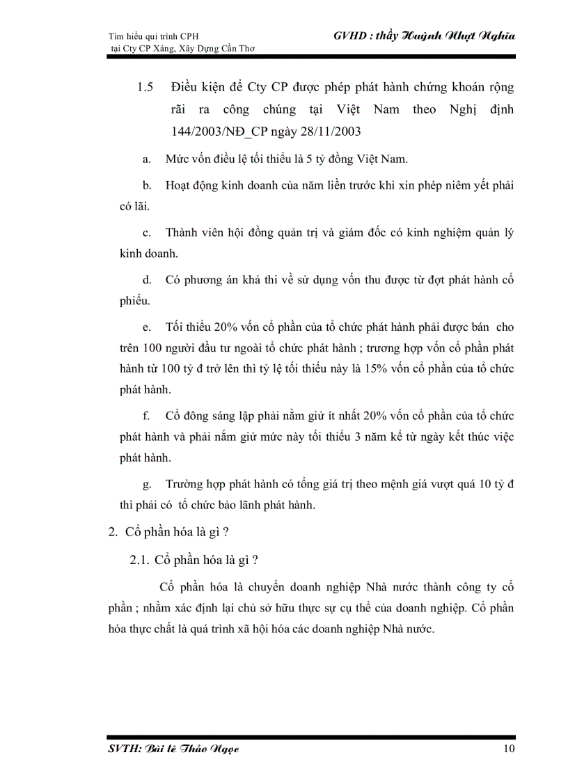 image for page Quy trình CPH DNNN tại công ty