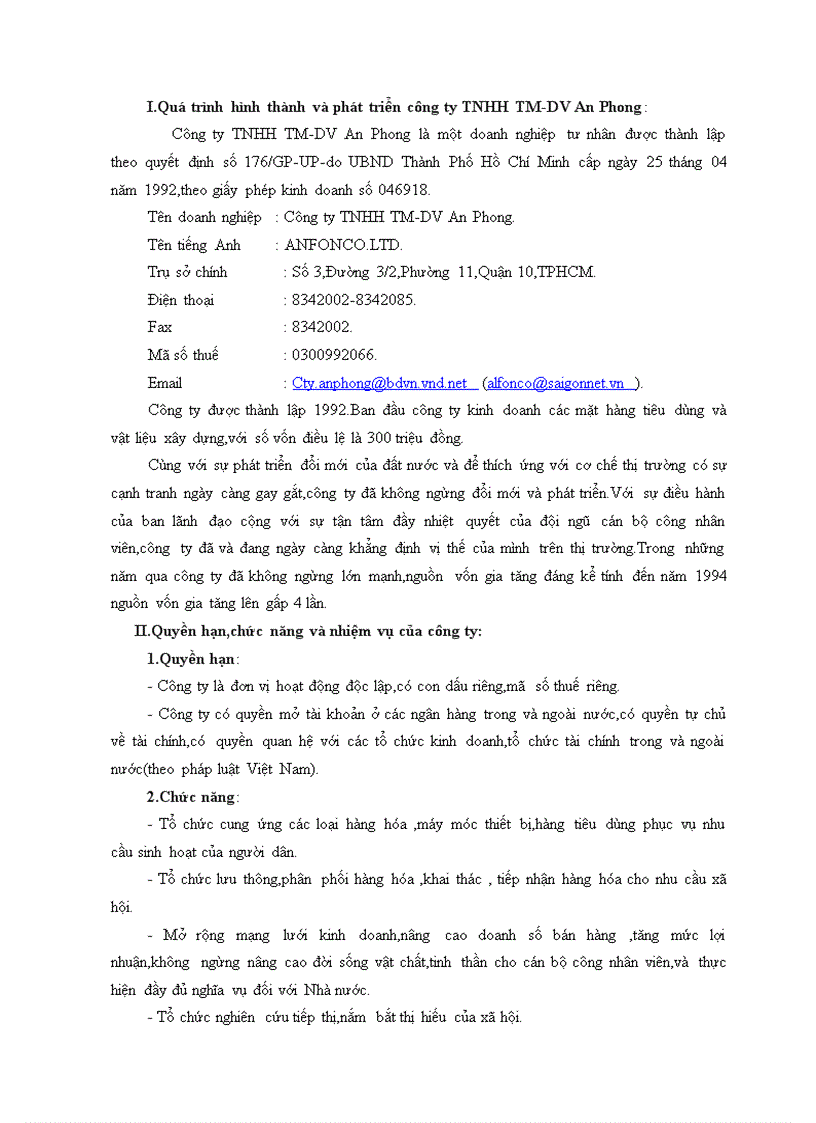 image for page Kế toán xác định và phân tích kết quả hoạt động kinh doanh tại Công ty TNHH TM DV AN PHONG