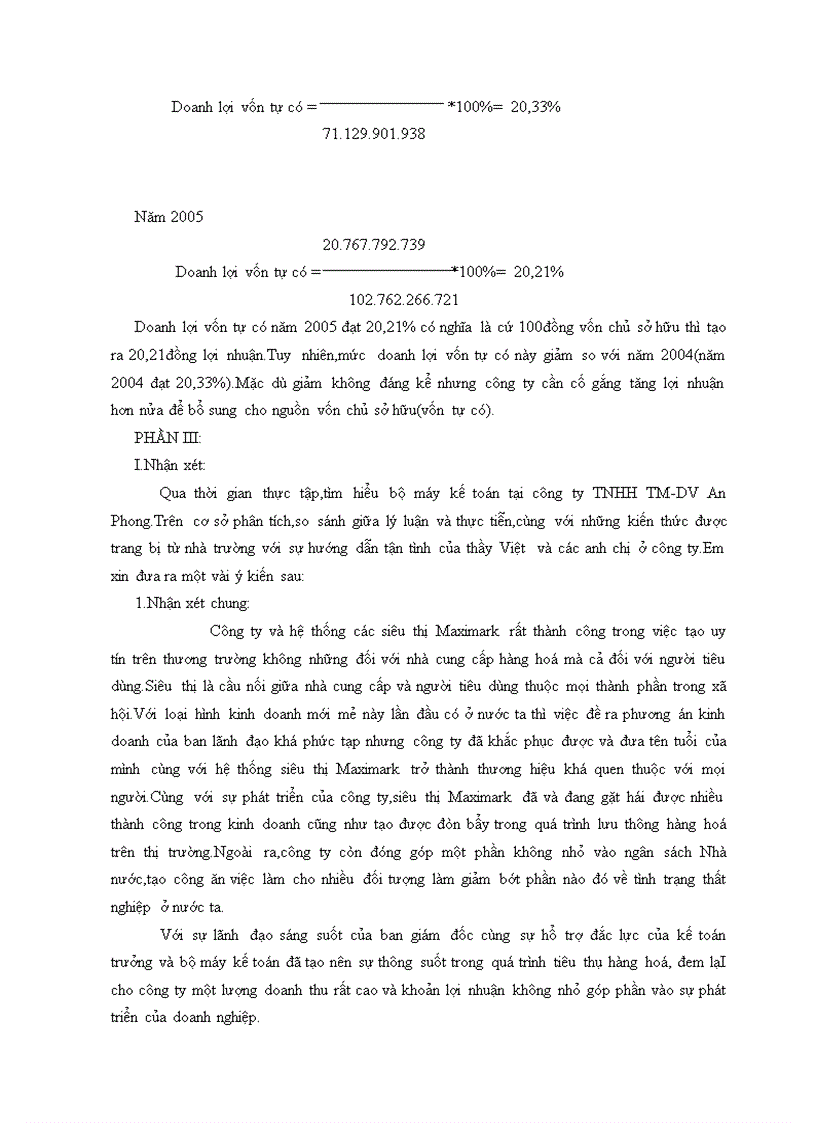 image for page Kế toán xác định và phân tích kết quả hoạt động kinh doanh tại Công ty TNHH TM DV AN PHONG