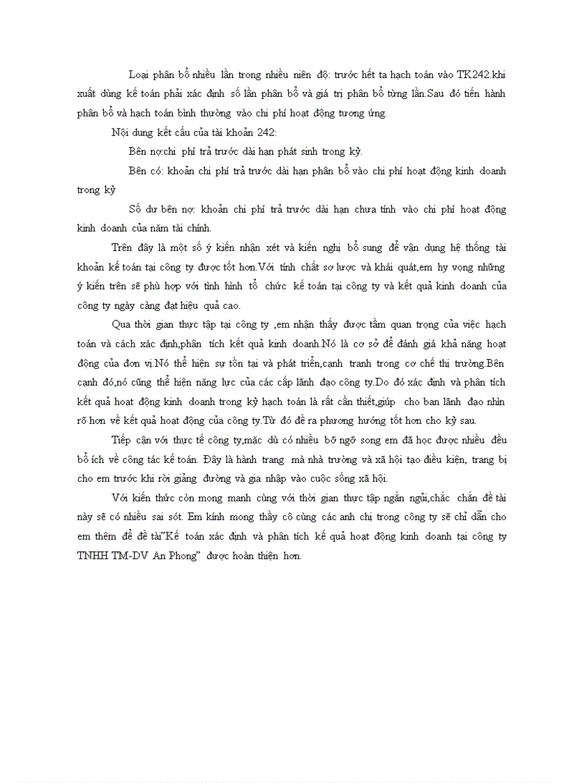 image for page Kế toán xác định và phân tích kết quả hoạt động kinh doanh tại Công ty TNHH TM DV AN PHONG