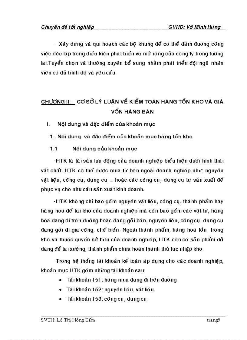 image for page Kiểm toán khoản mục HTK VÀ GVHB