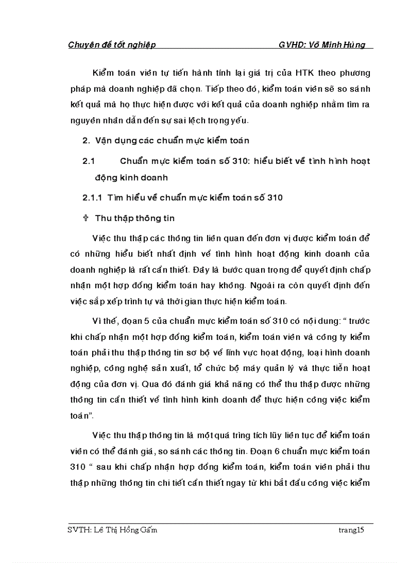 image for page Kiểm toán khoản mục HTK VÀ GVHB