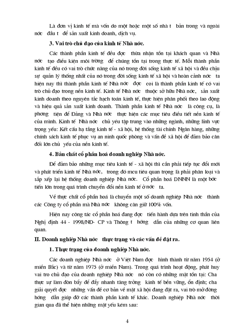 Cổ phần doanh nghiệp Nhà nước với những khó khăn và giải pháp trong quá trình chuyển đổi nền kinh tế ở Việt Nam 1
