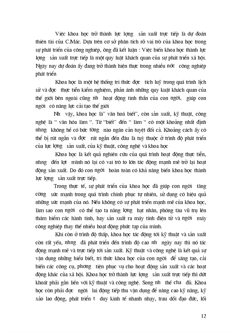 image for page Khoa học công nghệ trong quá trình công nghiệp hoá hiện đại hoá