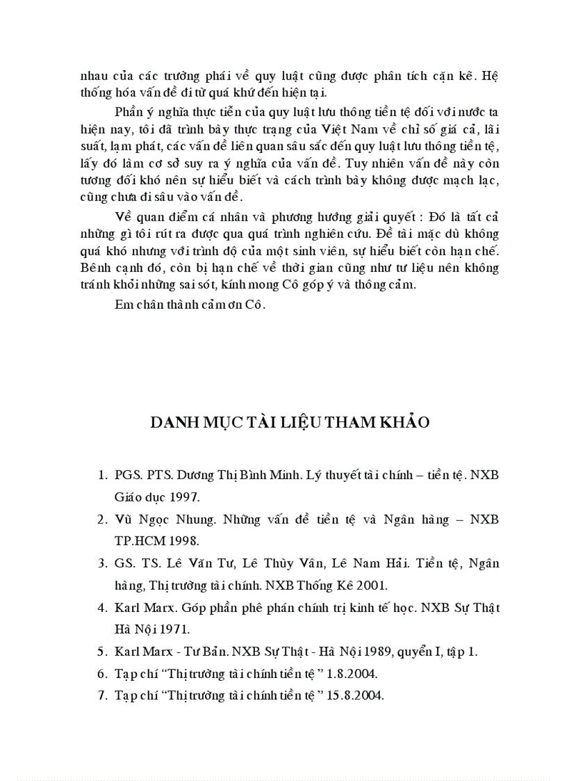 image for page Quy luật lưu thông tiền tệ và ý nghĩa thực tiễn đối với nước ta hiện nay