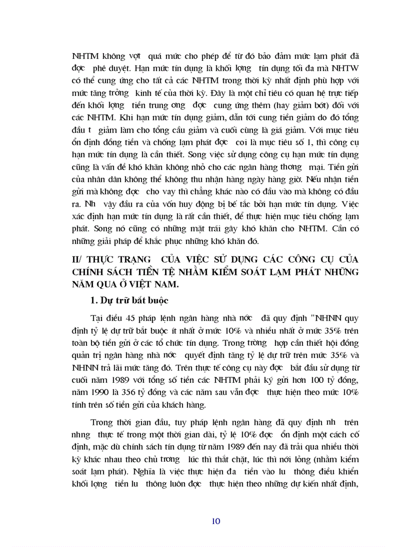 image for page Sử dụng chính sách tiền tệ nhằm kiểm soát lạm phát 1