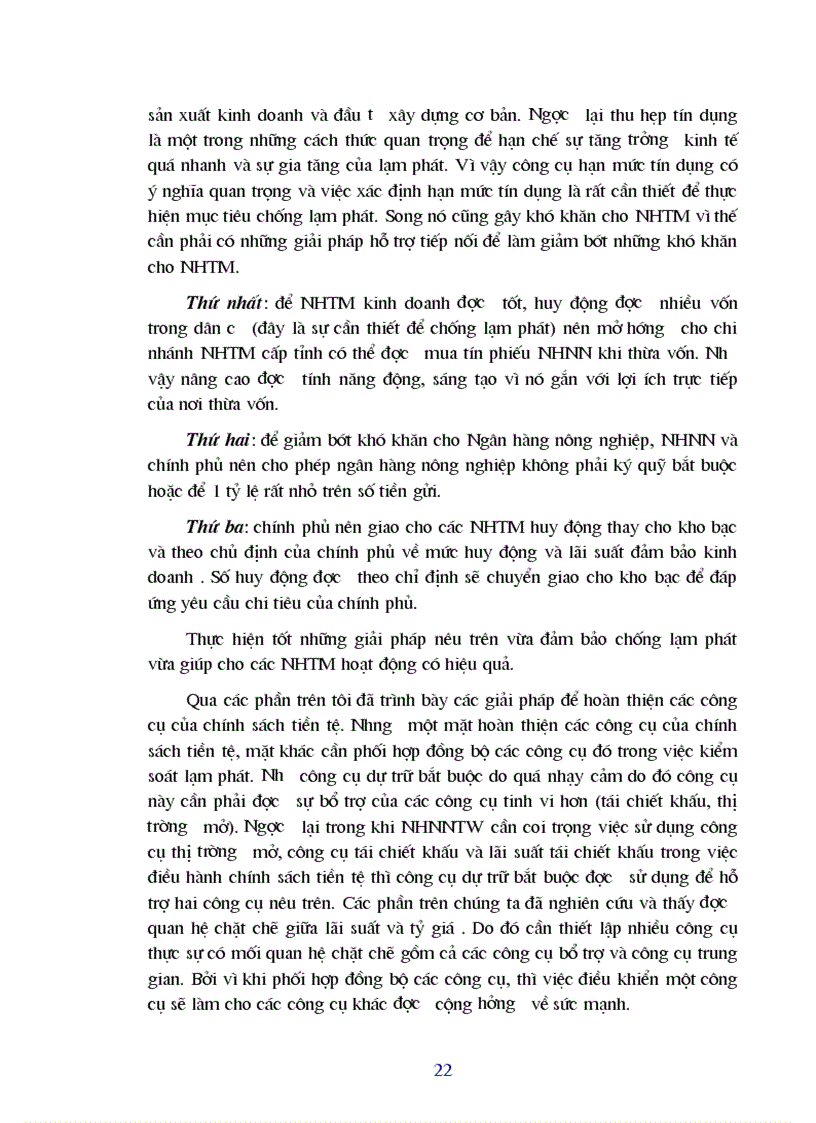 image for page Sử dụng chính sách tiền tệ nhằm kiểm soát lạm phát 1