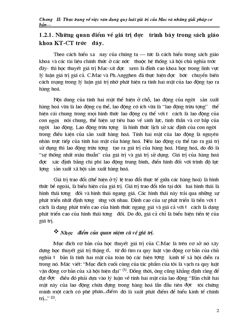 image for page Thực trạng về việc vận dụng quy luật giá trị và những giải pháp cơ bản để thực hiện tốt quy luật giá trị ở nước ta