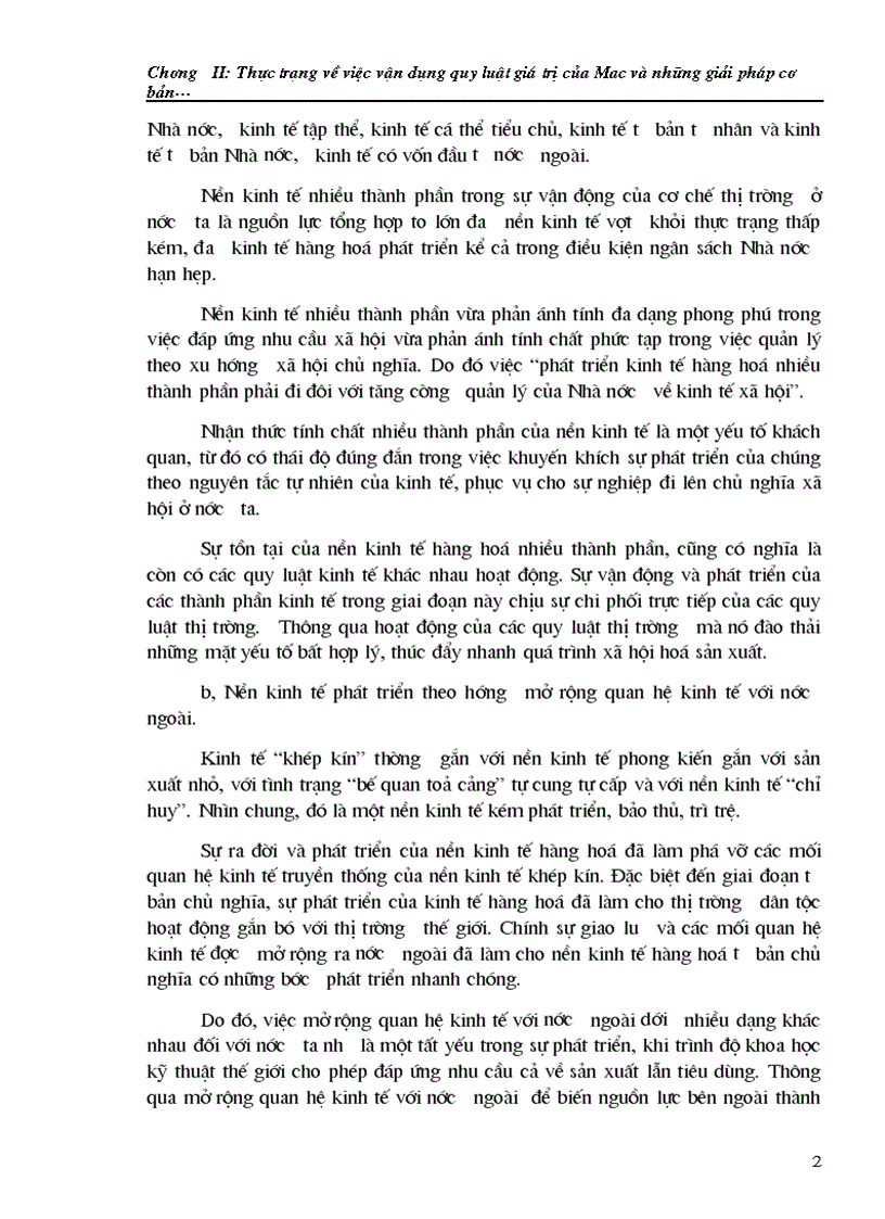 image for page Thực trạng về việc vận dụng quy luật giá trị và những giải pháp cơ bản để thực hiện tốt quy luật giá trị ở nước ta