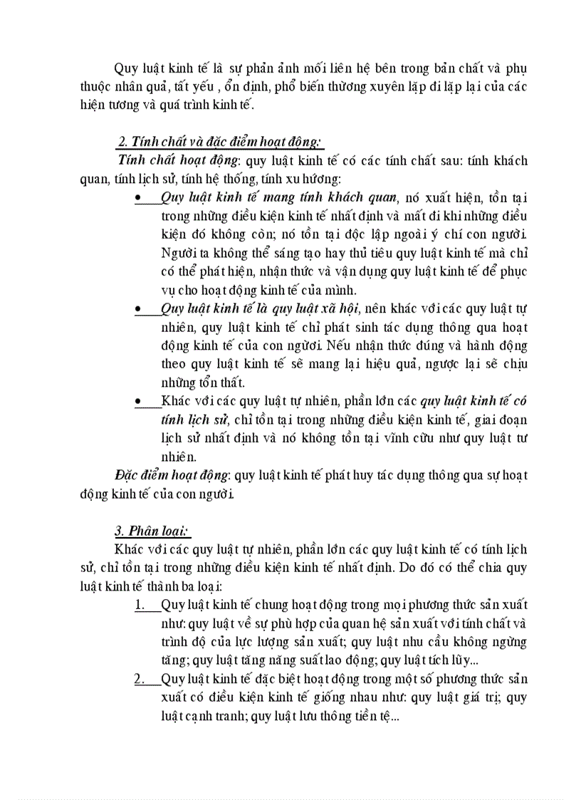 image for page Tính chất và đặc điểm của quy luật kinh tế lý luận và thực tiễn