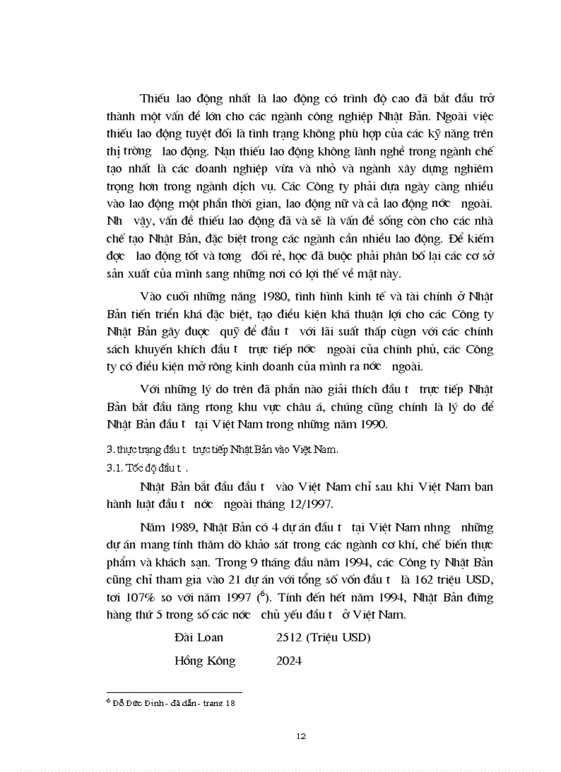 image for page Trực tiếp đầu tư của Nhật Bản vào Việt Nam trong giai đoạn từ 1986 đến nay