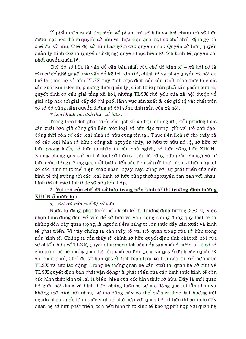 image for page Vai trò của chế độ sở hữu đối với sự hình thành và phát triển nền kinh tế thị trường định hướng XHCN ở nước ta