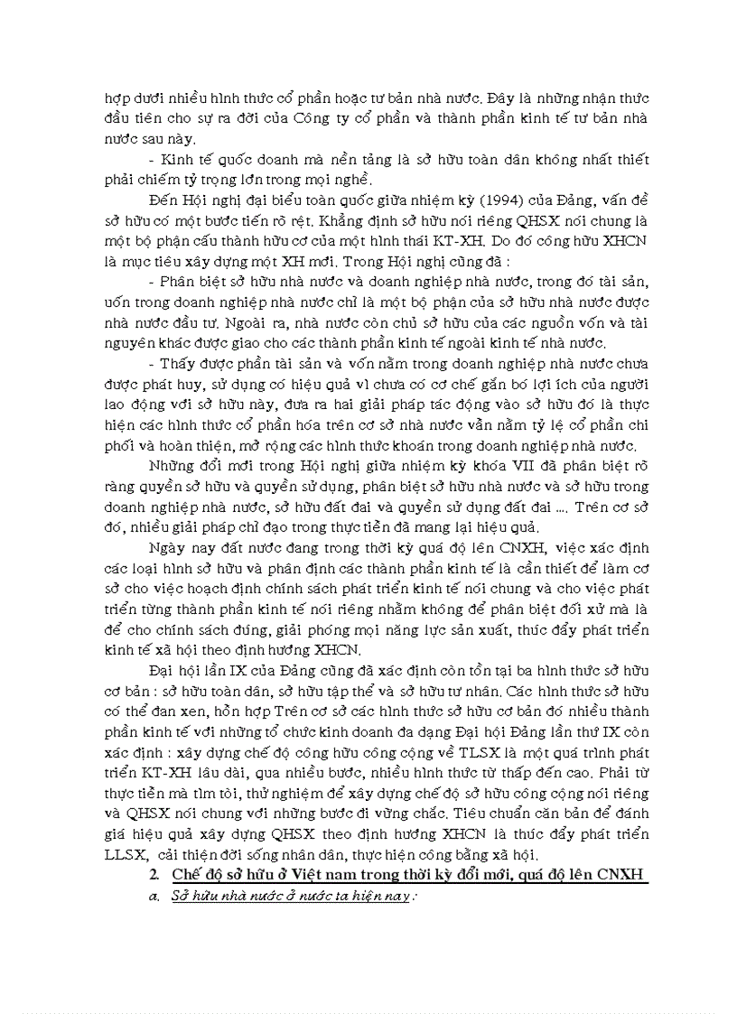 image for page Vai trò của chế độ sở hữu đối với sự hình thành và phát triển nền kinh tế thị trường định hướng XHCN ở nước ta