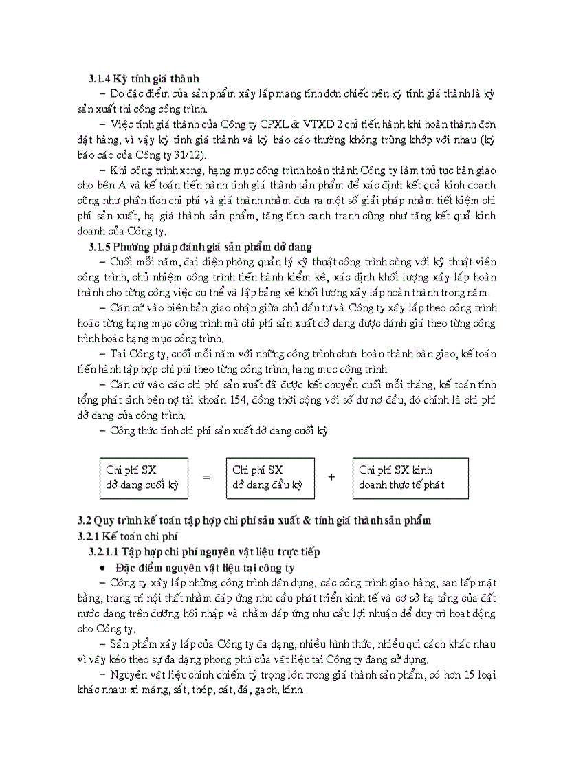 image for page Kế toán chi phí sản xuất và tính giá thành sản phẩm xây lắp tại Công ty cổ phần xây lắp vật tư xây dựng 2