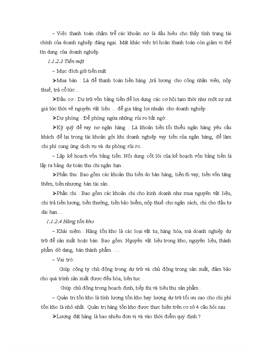 image for page Giải pháp nâng cao hiệu quả sử dụng vốn lưu động tại Công ty TNHH một thành viên thương mại thời trang dệt may Việt Nam
