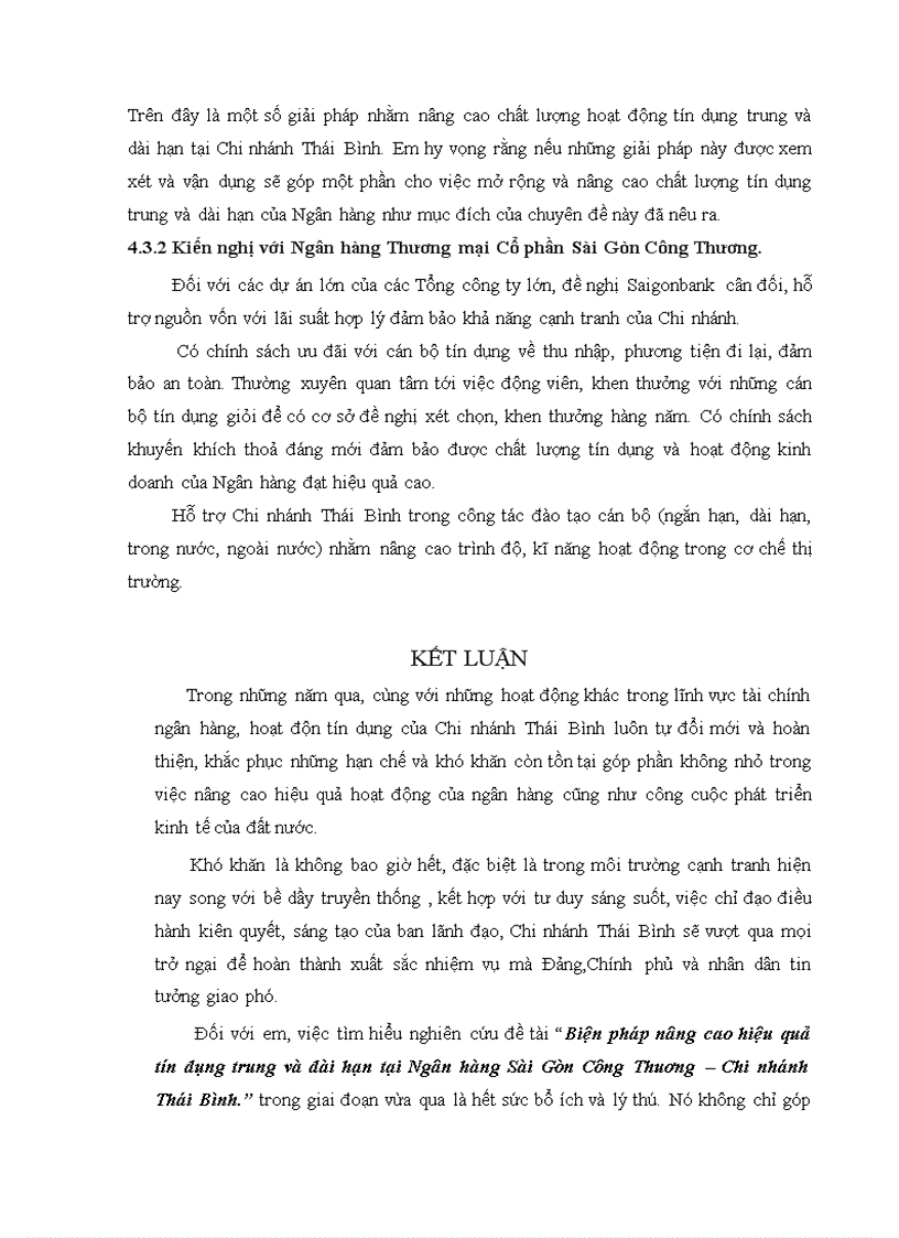 image for page Biện pháp nâng cao hiệu quả tín dụng trung và dài hạn tại Ngân hàng Sài Gòn công thương chi nhánh Thái Bình