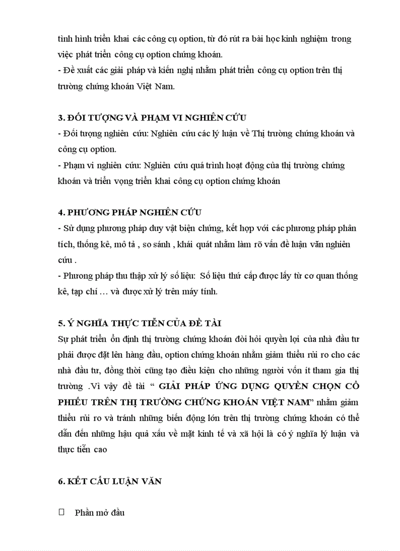 image for page Giải pháp ứng dụng quyền chọn cổ phiếu trên thị trường chứng khoán VIỆT NAM