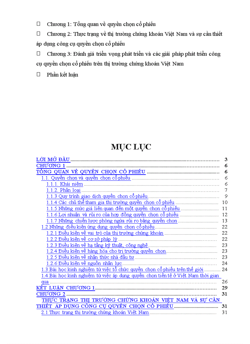 image for page Giải pháp ứng dụng quyền chọn cổ phiếu trên thị trường chứng khoán VIỆT NAM