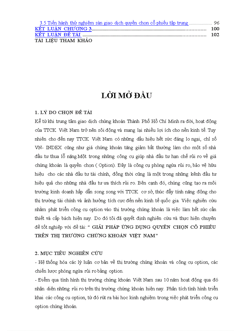 image for page Giải pháp ứng dụng quyền chọn cổ phiếu trên thị trường chứng khoán VIỆT NAM