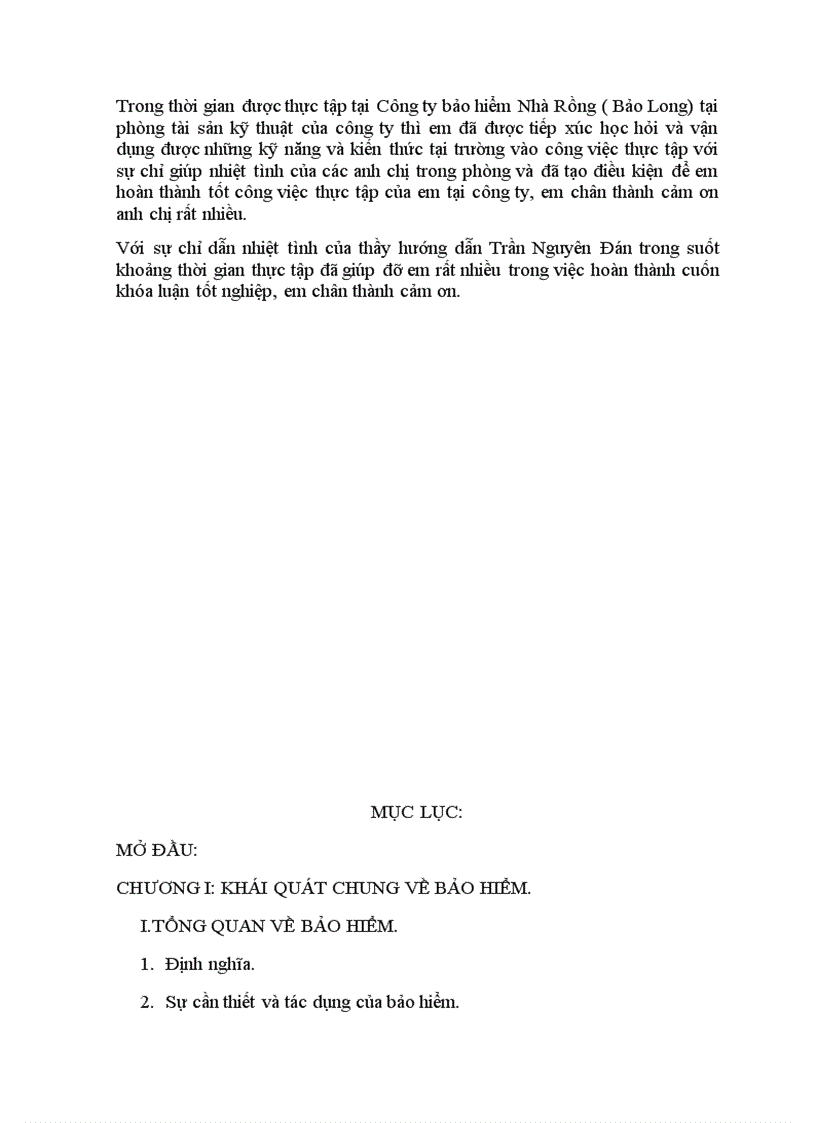 image for page Phân tích tình hình triển khai nghiệp vụ bảo hiểm tài sản đối với bảo hiểm tiền tại Công ty bảo hiểm Nhà Rồng Bảo Long