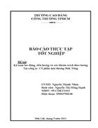 Kế toán lao động tiền lương và các khoản trích theo lương Tại công ty Cổ phần mía đường Đăk Nông