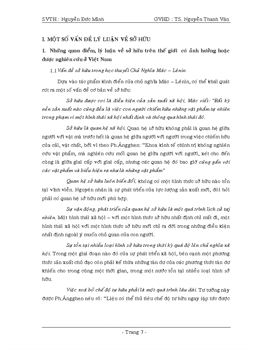 image for page Quan điểm về sở hữu trong đường lối chính sách của đảng và nhà nước VIỆT NAM