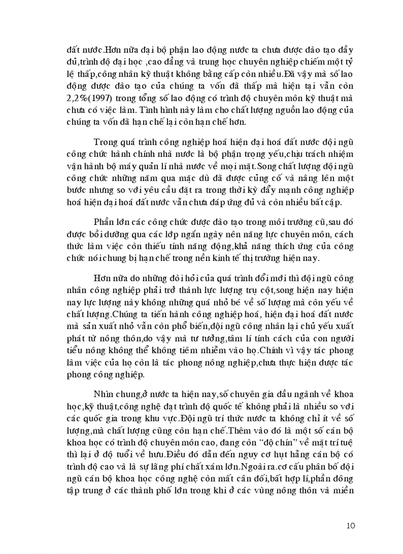 image for page Nhưng hạn chế trong quá trình phát huy nguồn lực con người và thực trạng của nguồn nhân lực ở nước ta hiện nay 1