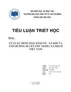 Lý luận hình thái kinh tế xã hội và con đường đi lên chủ nghĩa xã hội ở việt nam