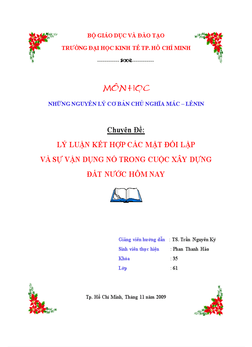 image for page Lý luận kết hợp các mặt đối lập và sự vận dụng nó trong cuộc xây dựng đất nước hôm nay