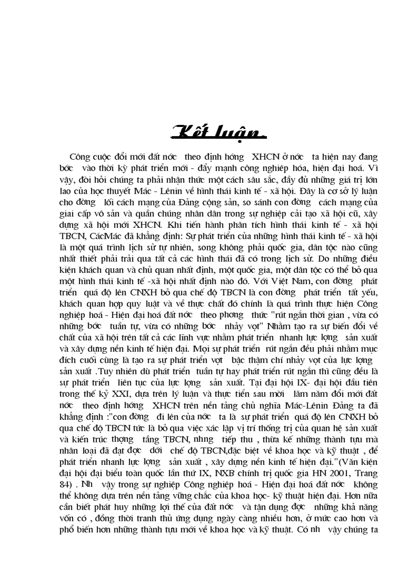 image for page Vai trò của khoa học và kỹ thuật trong sự phát triển lực lượng sản xuất