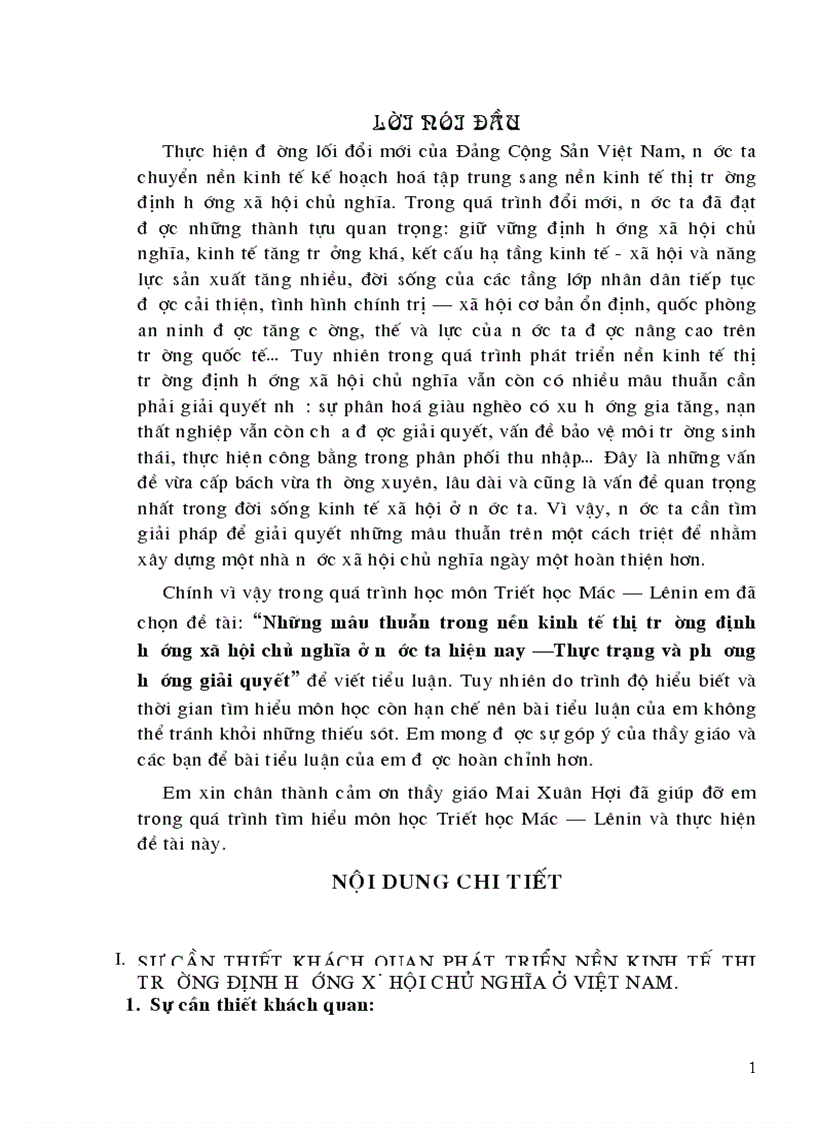 image for page Những mâu thuẫn trong nền kinh tế thị trường định hướng xã hội chủ nghĩa ở nước ta hiện nay Thực trạng và phương hướng giải quyết