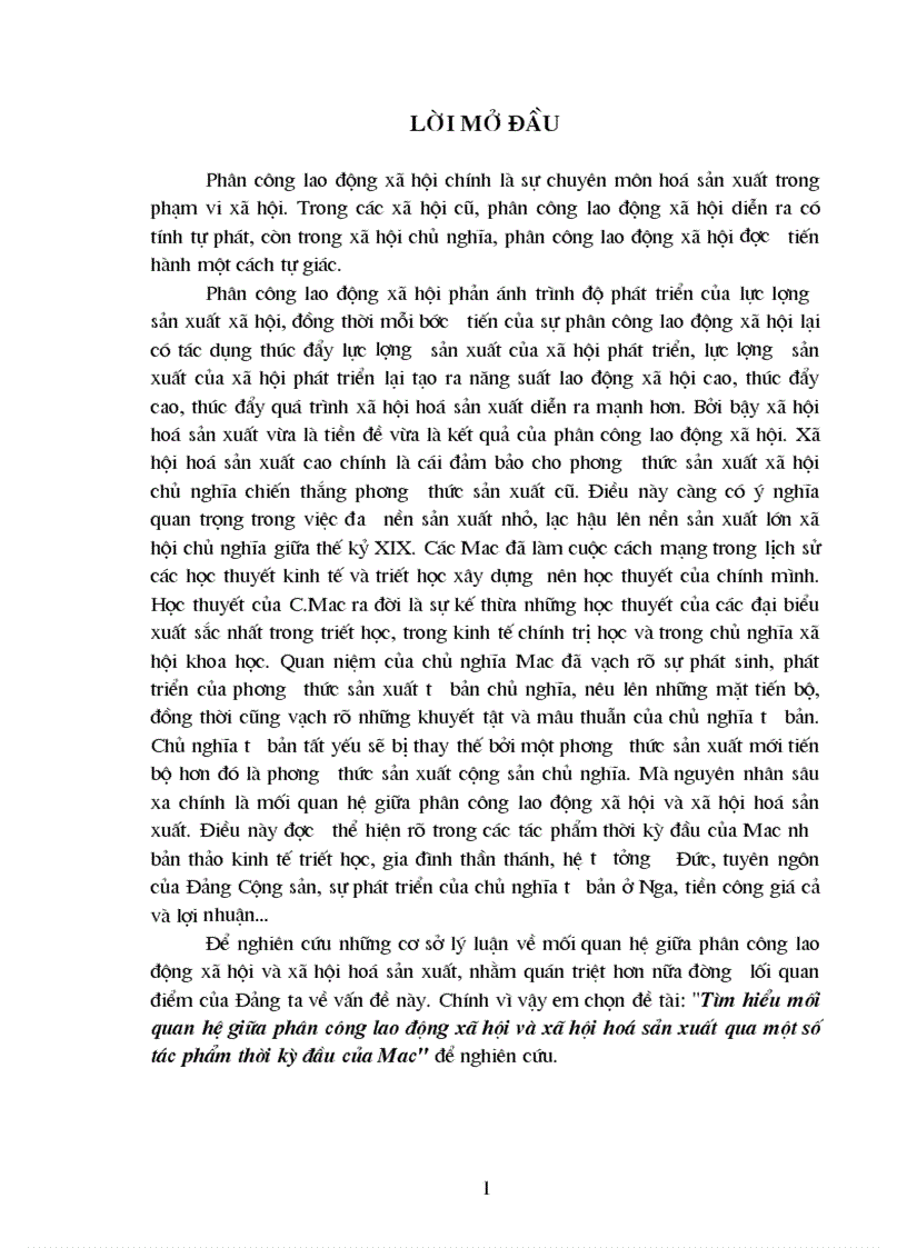 image for page Tìm hiểu mối quan hệ giữa phân công lao động xã hội và xã hội hoá sản xuất qua một số tác phẩm thời kỳ đầu của Mac