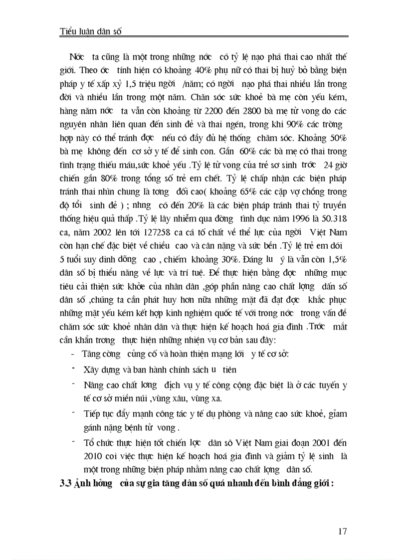 image for page Nêu và phân tích ảnh hưởng của sự phát triển dân số đến kinh tế xã hội ở Việt Nam