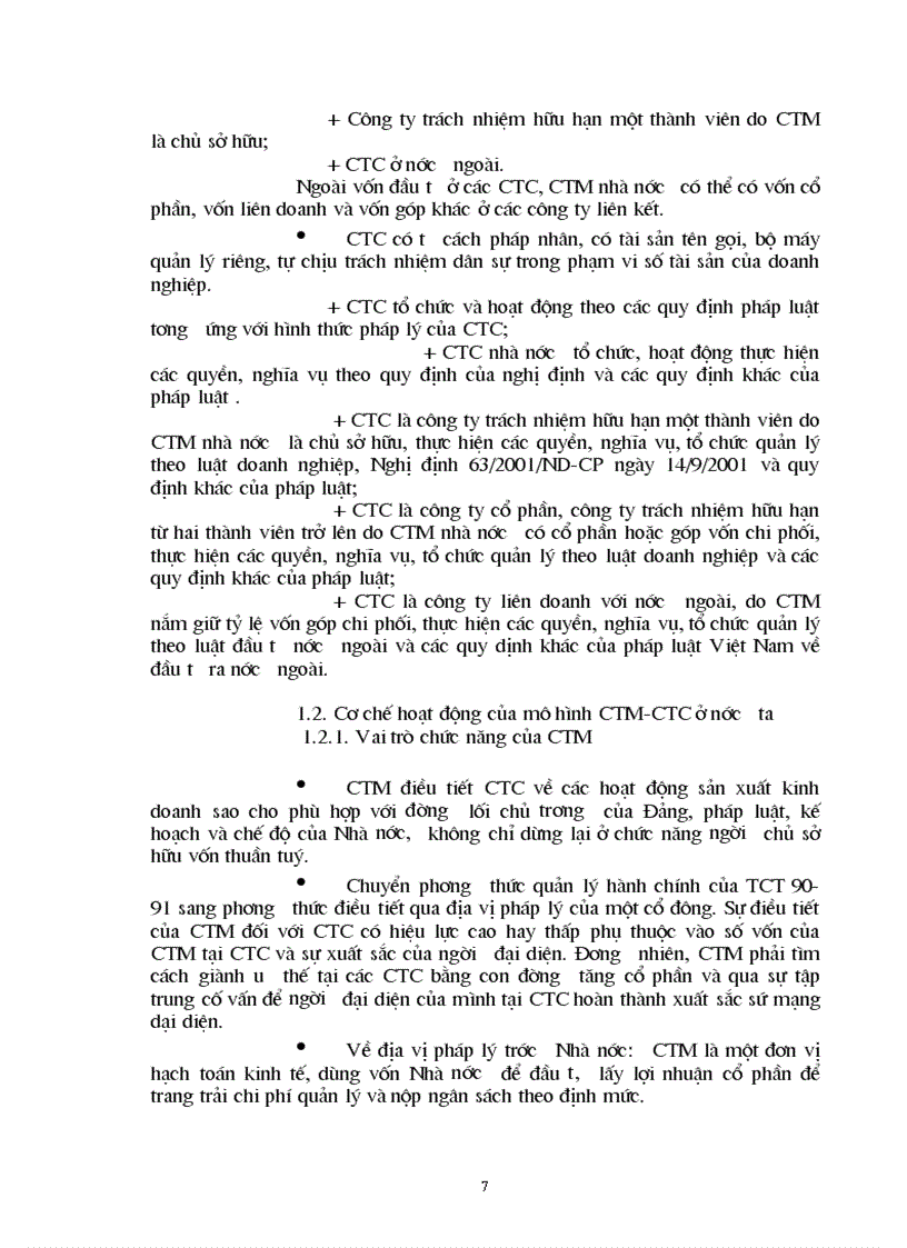 image for page Khả năng vận dụng mô hình công ty mẹ công ty con trong nền kinh tế Việt Nam 1