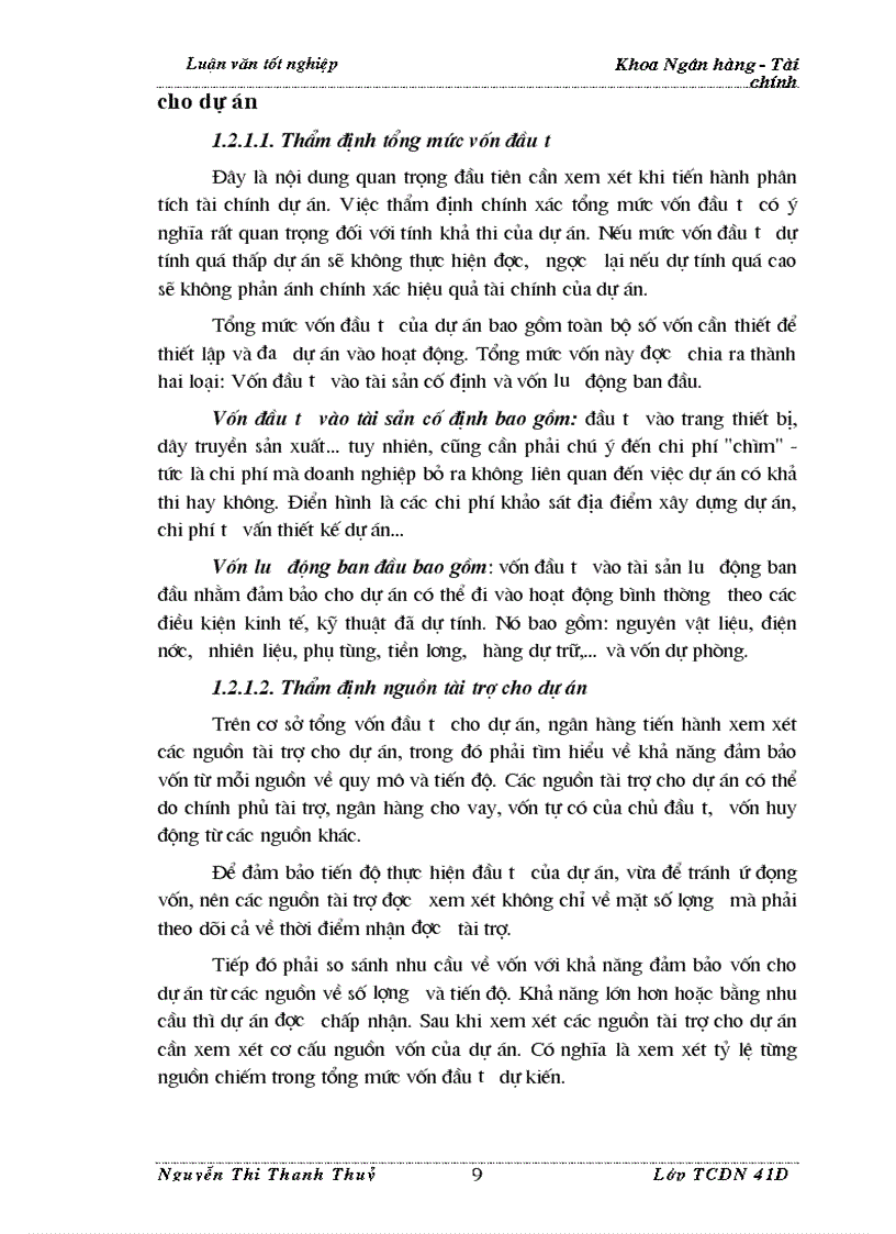 image for page Giải pháp nâng cao chất lượng thẩm định tài chính dự án trong hoạt động cho vay của Ngân Hàng Ngoại Thương Việt Nam 1