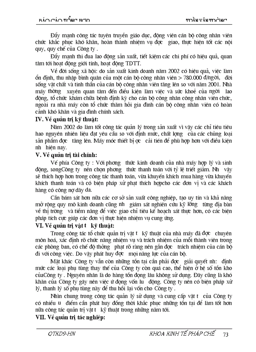 image for page Kiến nghị và giải pháp nhằm hoàn thiện công tác quản trị doanh nghiệp tại Công ty Vận tải Xây dựng và chế biến lương thực Vĩnh Hà 1