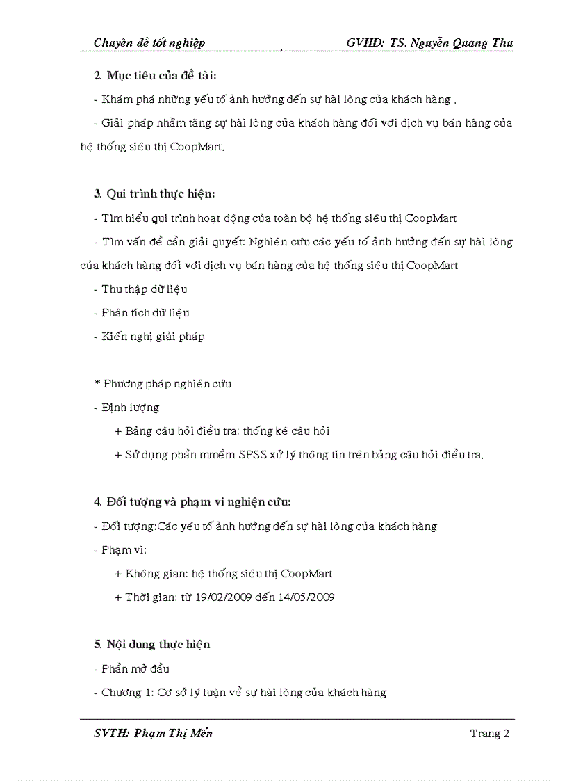 image for page Nghiên cứu các yếu tố ảnh hưởng đến sự hài lòng của khách hàng đối với dịch vụ bán hàng của hệ thống siêu thị CoopMart