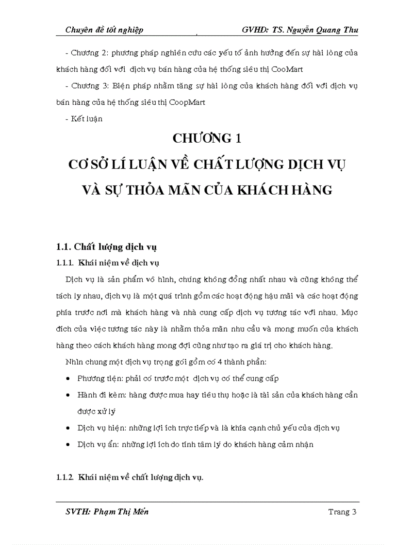 image for page Nghiên cứu các yếu tố ảnh hưởng đến sự hài lòng của khách hàng đối với dịch vụ bán hàng của hệ thống siêu thị CoopMart