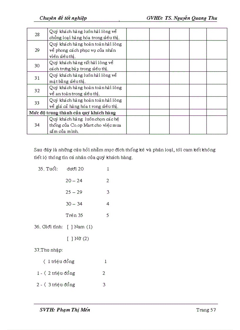 image for page Nghiên cứu các yếu tố ảnh hưởng đến sự hài lòng của khách hàng đối với dịch vụ bán hàng của hệ thống siêu thị CoopMart