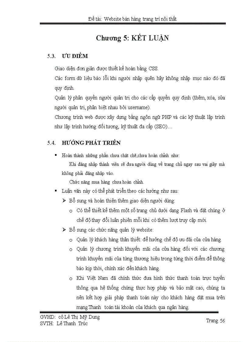 image for page Website bán hàng trang trí nội thất