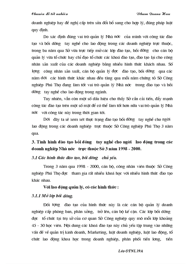 image for page Chiến lược đào tạo phát triển nguồn nhân lực cho các doanh nghiệp Nhà nước trực thuộc Sở Công nghiệp Phú Thọ đến năm 2005