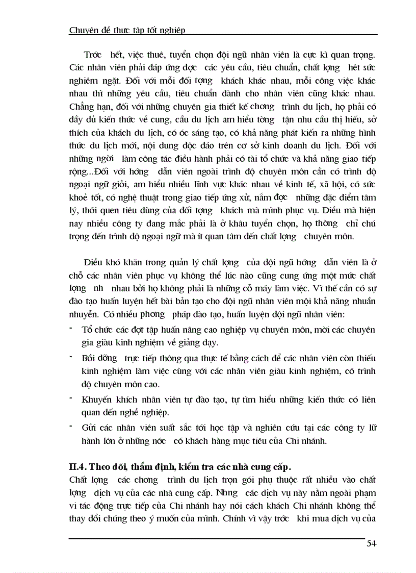image for page Thực trạng của hoạt động kinh doanh và chất lượng của các chương trình du lịch trọn gói cho khách du lịch nước ngoài ở Chi nhánh Công ty du lịch Hương Giang tại Hà Nội 1