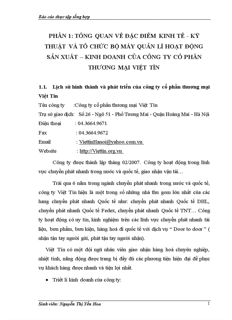 image for page Tổ chức bộ máy kế toán và hệ thống kế toán tại công ty cổ phần thương mại việt tín