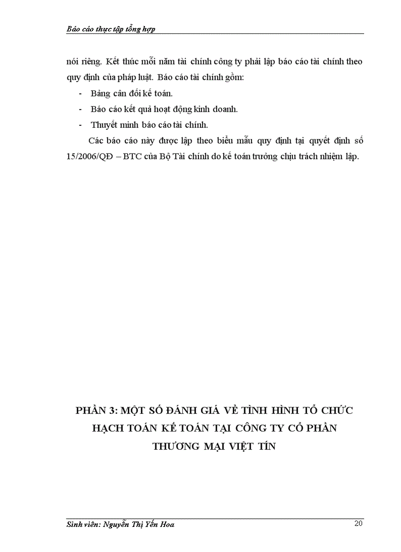 image for page Tổ chức bộ máy kế toán và hệ thống kế toán tại công ty cổ phần thương mại việt tín