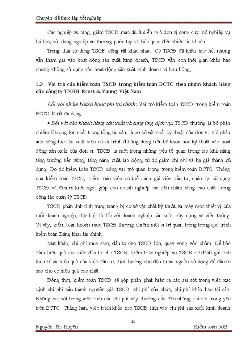 image for page Quy trình kiểm toán tài sản cố định trong kiểm toán báo cáo tài chính do công ty tnhh ernst young việt nam thực hiện