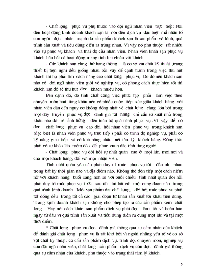image for page Thực trạng và giải pháp chủ yếu nhằm nâng cao chất lượng phục vụ trong kinh doanh khách sạn tại Công ty khách sạn du lịch Kim Liên 1