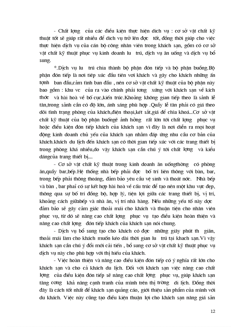image for page Thực trạng và giải pháp chủ yếu nhằm nâng cao chất lượng phục vụ trong kinh doanh khách sạn tại Công ty khách sạn du lịch Kim Liên 1