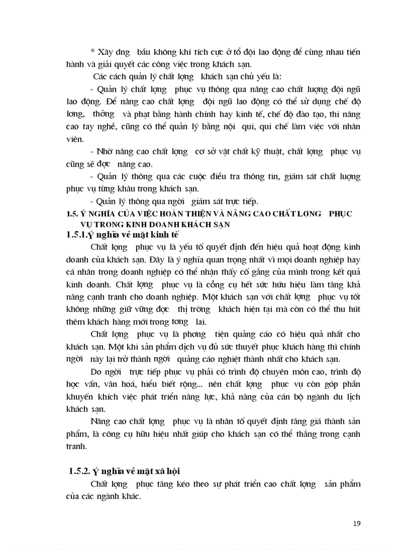 image for page Thực trạng và giải pháp chủ yếu nhằm nâng cao chất lượng phục vụ trong kinh doanh khách sạn tại Công ty khách sạn du lịch Kim Liên 1
