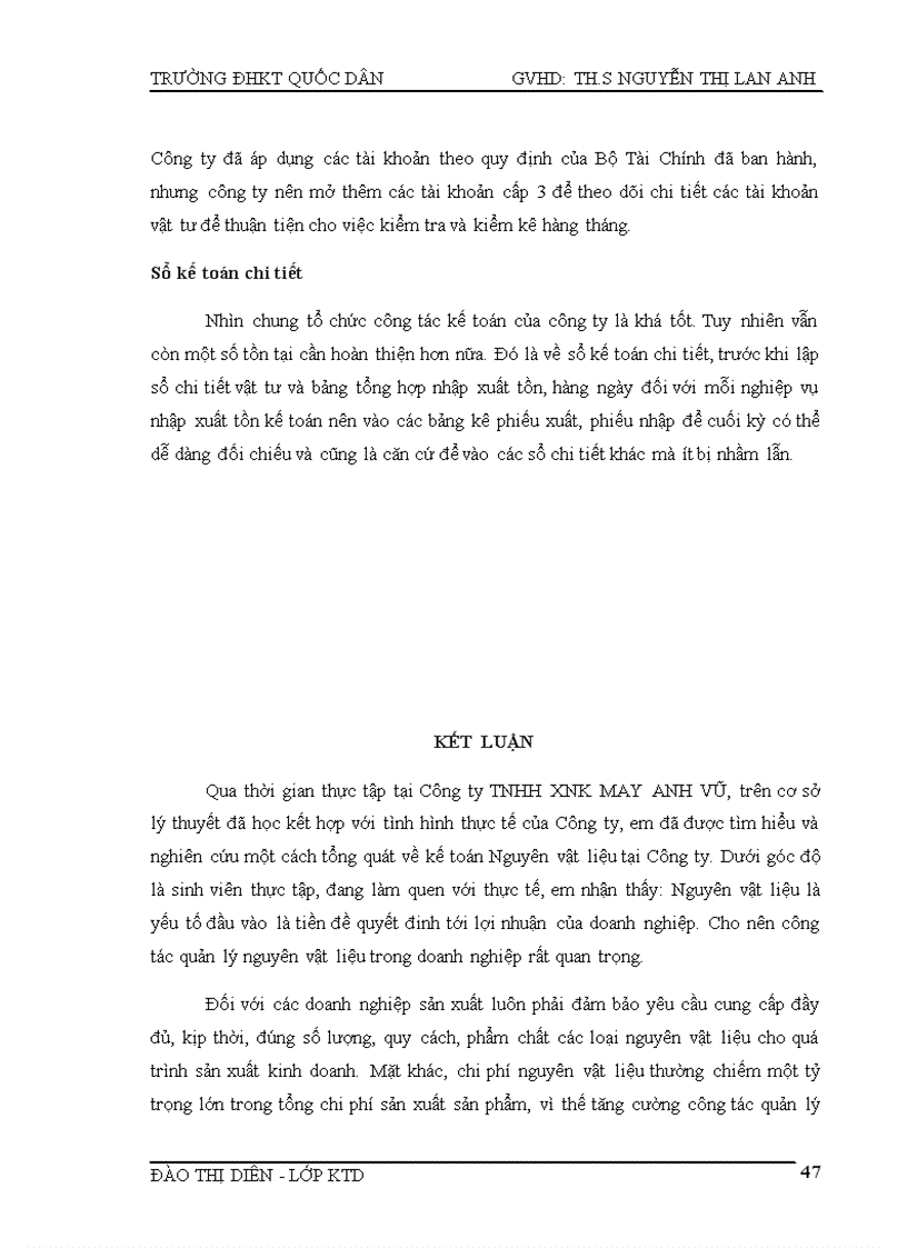 image for page Hoàn thiện kế toán nguyên vật liệu tại công ty TNHH XNK MAY ANH VŨ