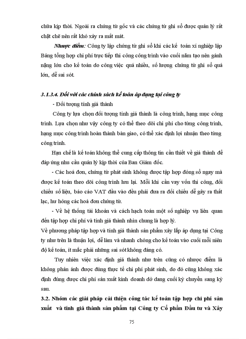 image for page Kế toán tập hợp chi phí và tính giá thành sản phẩm xây lắp tại công ty Cổ phần Đầu tư và Xây dựng công trình Tây Đô